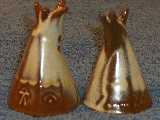 Teepee shakers glazed desert gold